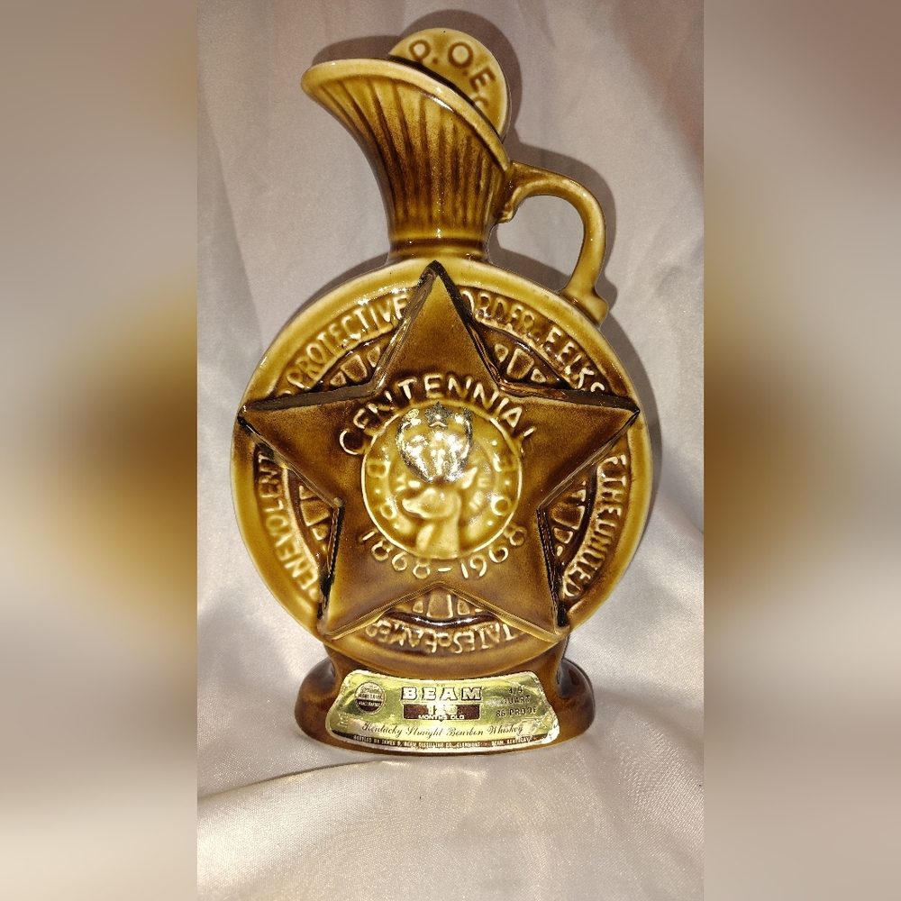 Jim Beam 1968 Centennial 1868-1968 Regal China Liquor Decanter Empty